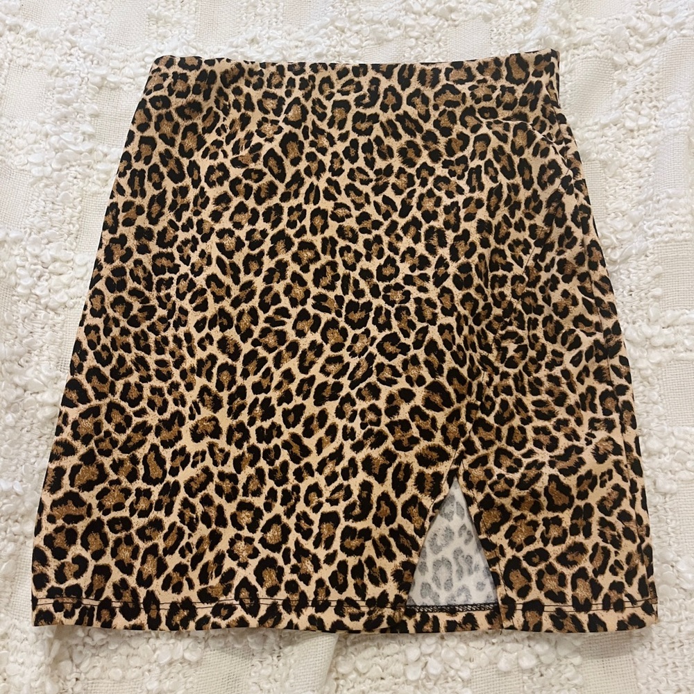 Lepord Print skirt